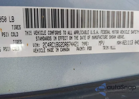 2013 Chrysler Town & Country Touring from USA, damaged, VIN 2C4RC1BG2DR674421